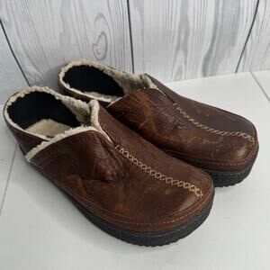 Earth Kalso Norwich Brown Leather  Womens US Size 10B Shoes USA Made Fleece